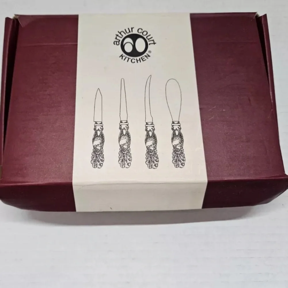 Arthur Court Rooster Utility Knife Set from 2004 in Original Box